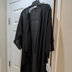 Lularoe Sheer Black Shirley-L